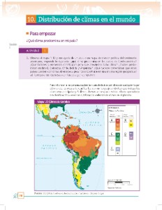 10. Distribución de climas en el mundo - Ayuda para tu tarea de Geografía  SEP Secundaria Primero - Respuestas y explicaciones