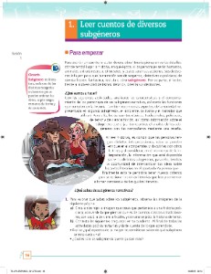 1. Leer cuentos de diversos subgéneros - Ayuda para tu tarea de Lengua  Materna. Español SEP Secundaria Primero - Respuestas y explicaciones