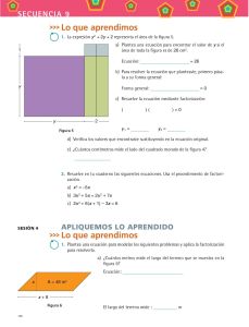 Secuencia 9 Resolucion De Ecuaciones Por Factorizacion Ayuda